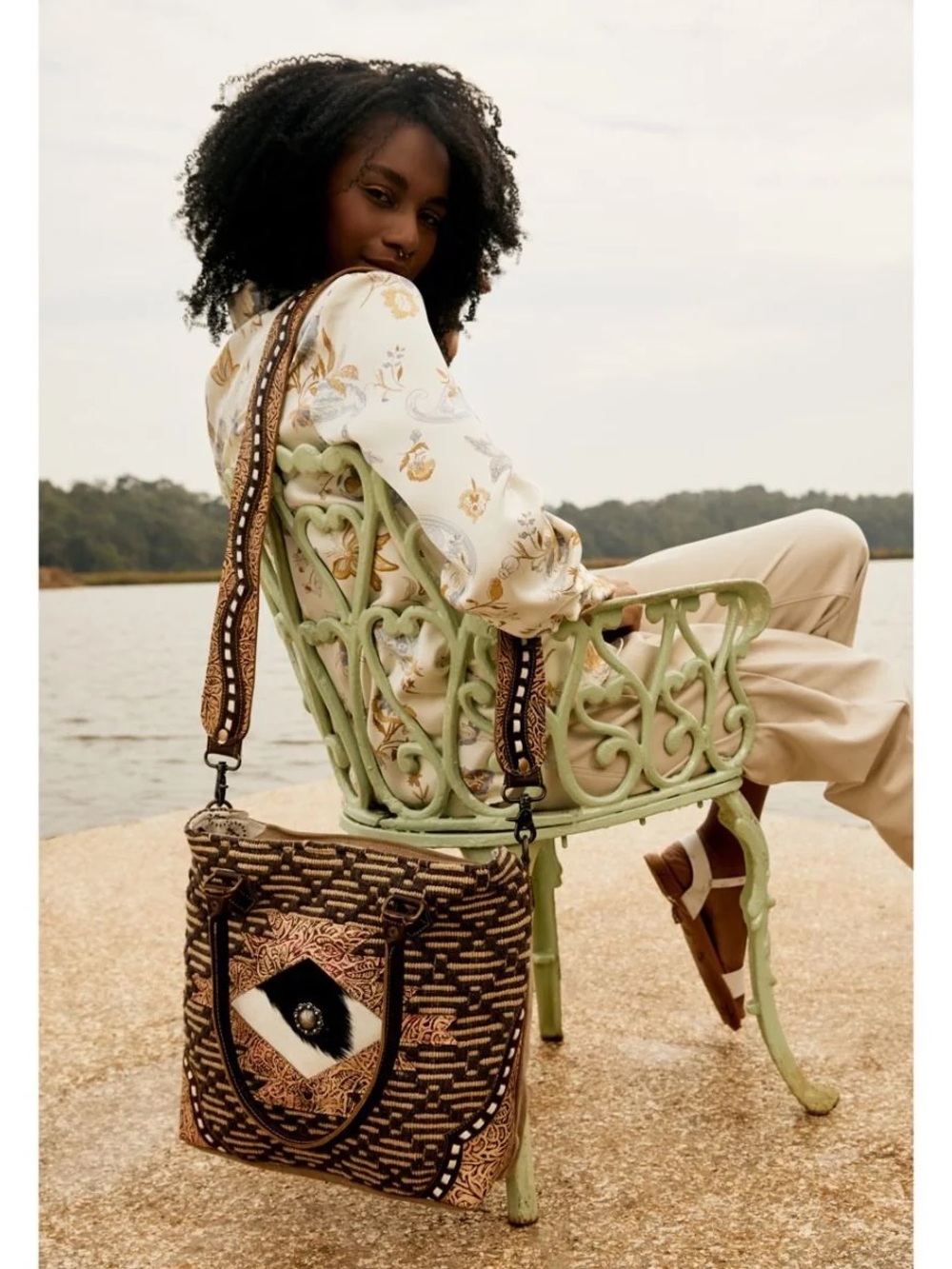 MYRA Evil Eye Boho Tote Bag